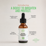 10% Vitamin C Kakadu Plum and Passion Fruit Brightening Serum that visibly evens skin tone, fades dark spots, and smooths texture