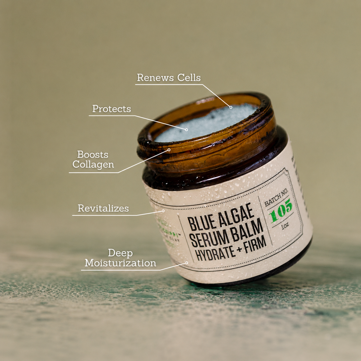 Blue Algae Serum Balm benefits