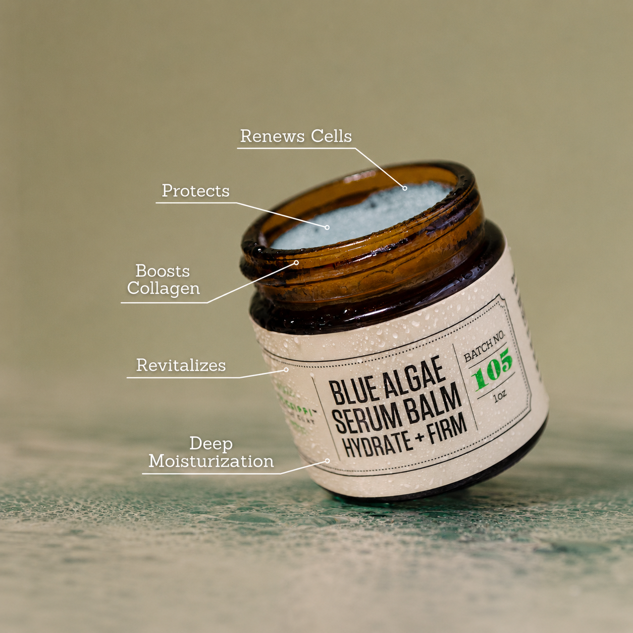 Blue Algae Serum Balm benefits