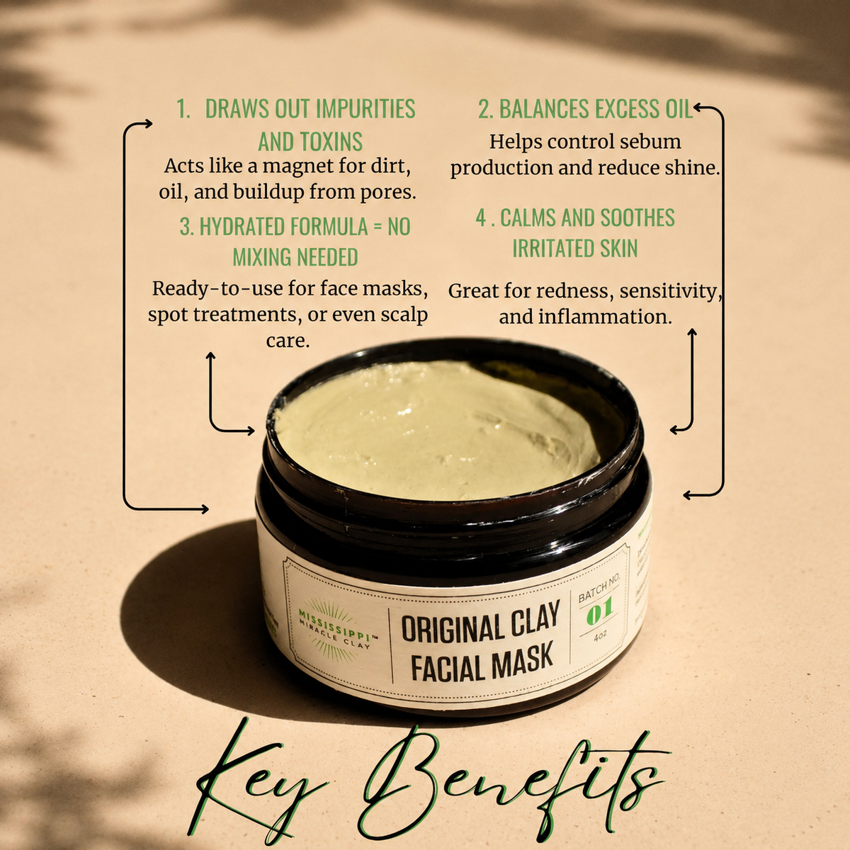 Hydrated Clay key benefits
