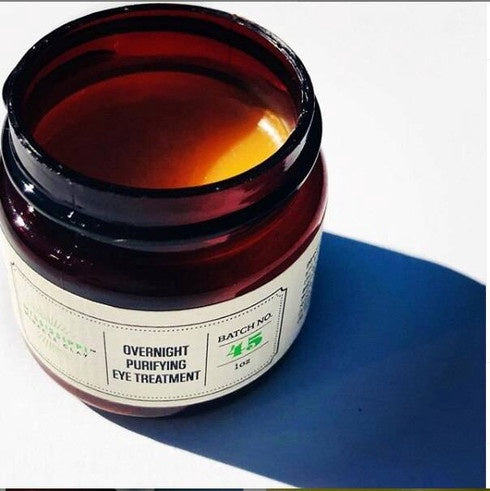 Overnight Purifying Eye Treatment amber jar