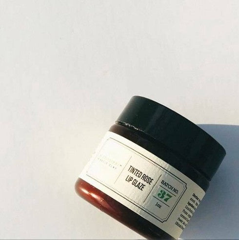 Rose Tinted Lip Glaze jar with kokum butter for soft, tinted lips