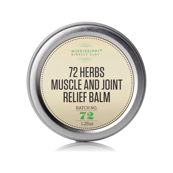72 Herbs Muscle and Joint Relief Balm in sesame oil with menthol and camphor for sore, stiff joints