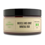 Muscle and Joint Mineral Rub with menthol and camphor for cooling, warming comfort on sore muscles