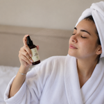 Applying Probiotic Balancing Toner