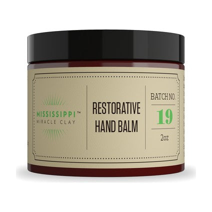 Restorative Hand Balm with plant butters to repair dry, cracked, hardworking hands