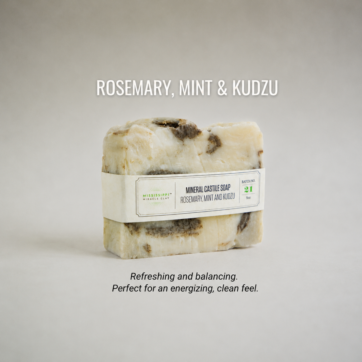 Rosemary Mint Kudzu Castile Soap