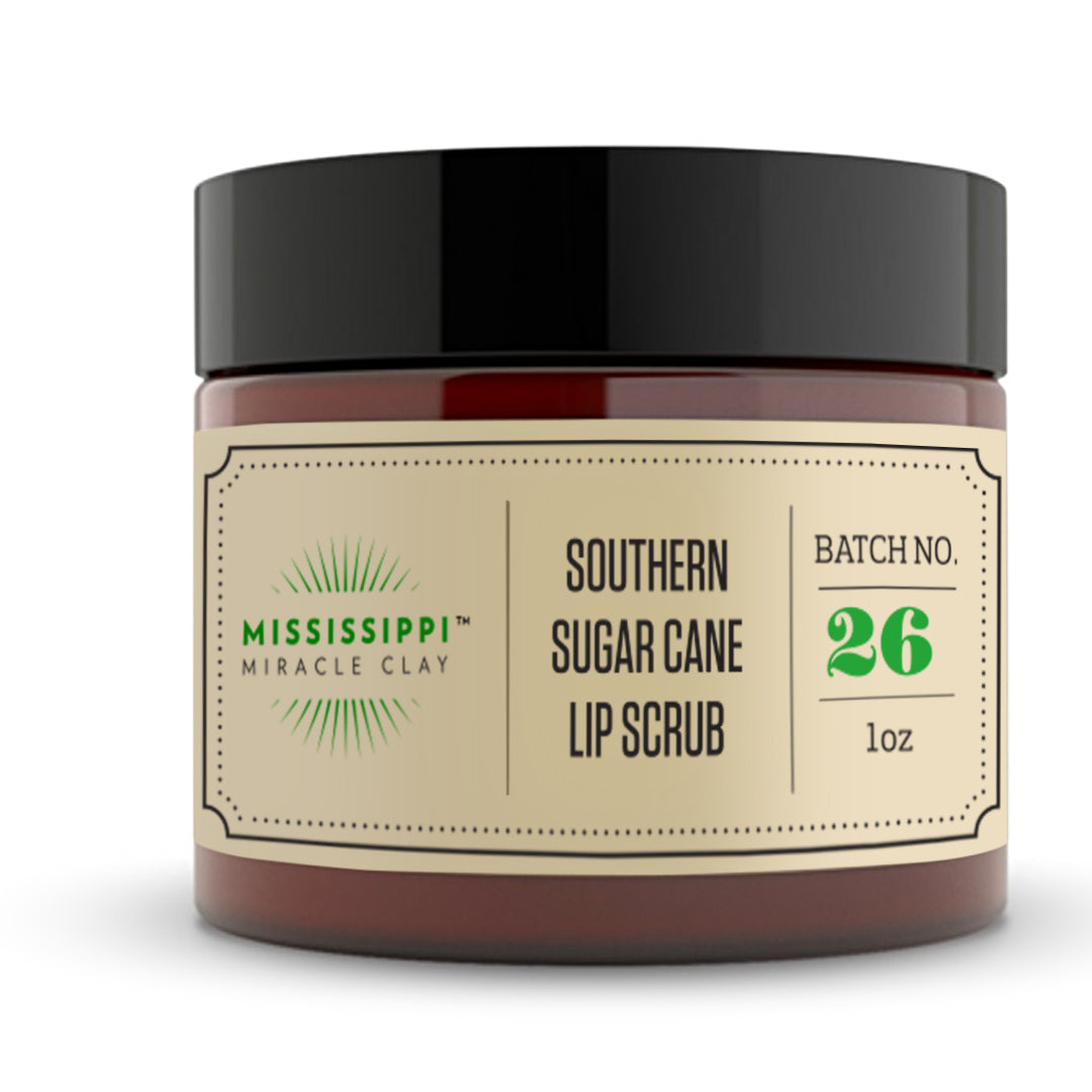 Southern Sugar Cane Lip Scrub that buffs away dry flakes for smooth, soft lips