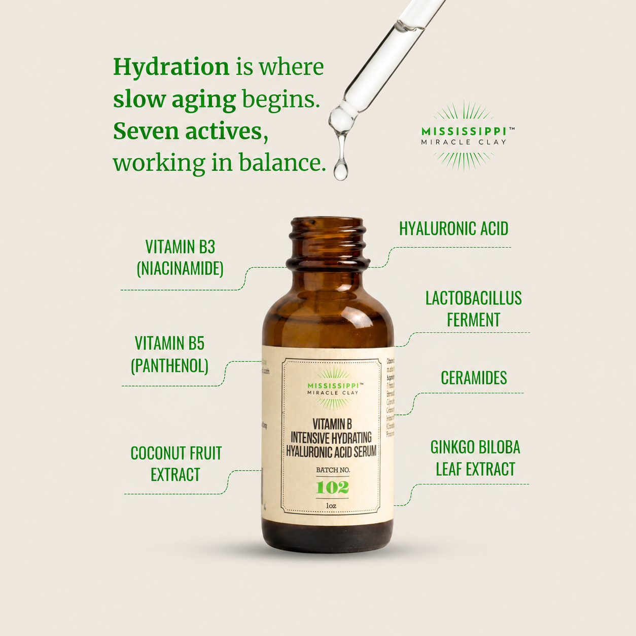 Vitamin B Hyaluronic Serum benefits