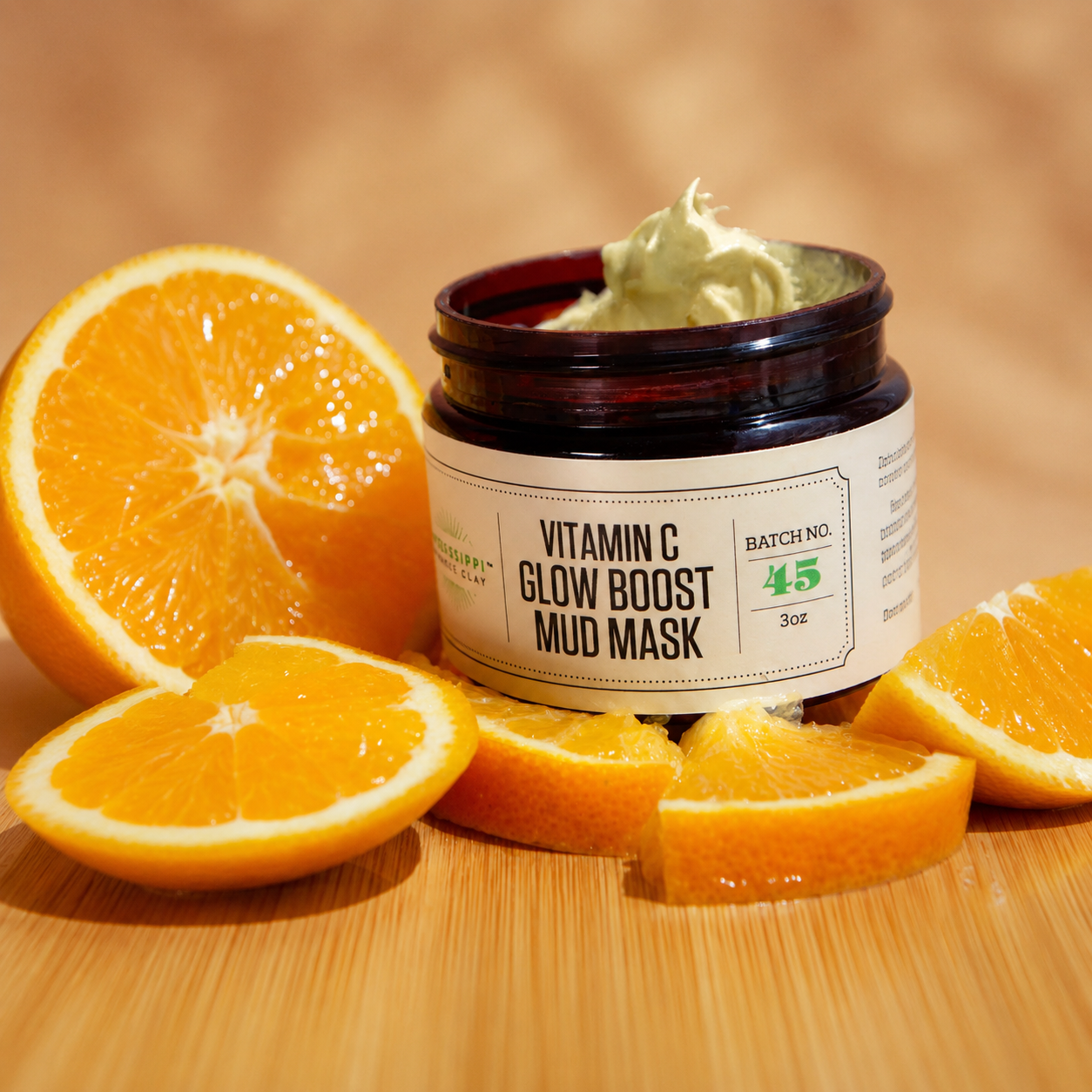 Vitamin C Glow Boost Mud Mask texture